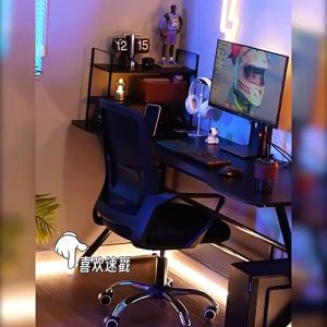 Computer Table Carbon Fiber Modern Minimalist Gaming Table Computer desk 140CM 2024 Home Office Furniture