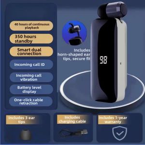 ZHANXINGZHE | Smart Display Noise-Canceling Bluetooth Headset for Driving Business and Sports