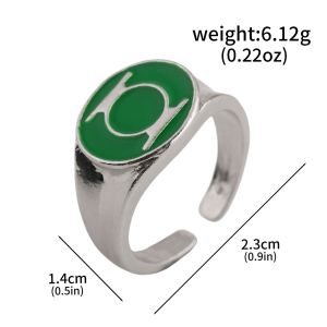 Bandai | Green Lantern Harold Jordan Cosplay Nhẫn Có Thể Điều Chỉnh Đèn Lồng Xanh Quân Đoàn Phụ Kiện Phim Theo Chủ Đề Thời Trang Chống Đỡ Cho Người Hâm Mộ