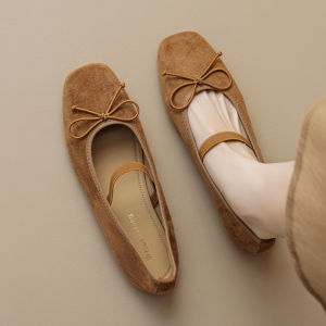 French Elegance Ballet Flat Shoes Ultra Soft Flats Mary Janes Large Size Women Shoes 41 to 43 Fashionable Casual Slip-On Sneakers