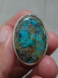 CINCIN BATU PIRUS PERSIA LAWASAN MOTIF ANGKA HOKKY "9" NATURAL JUMBO