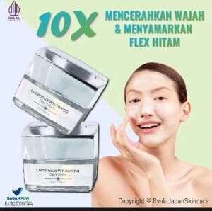 Ryoki Day Cream Skincare Krim Pencerah wajah Glowing Bpom Penghilang Flex Hitam Mousturizer Pelembap Wajah
