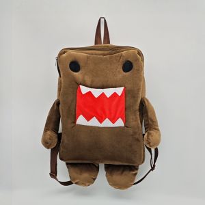 Domo Kun Plush กระเป๋าเป้สะพายหลังผู้หญิงผู้ชายสีน้ําตาลตุ๊กตากระเป๋าน่ารักกระเป๋าสะพายเล็ก Messenger กระเป๋า