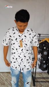 belanja hemat paket 3 pcs 100rbu ANTI RANDOM Kemeja Katun berbagai macam motif baju Pria Moderen Motif santai formal COD/BAYAR DI TEMPAT lengan pendek Kasual