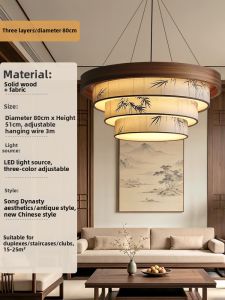 DENGMEIYOUPIN | Zen Inspired Full Spectrum Super Bright Living Room Chandelier