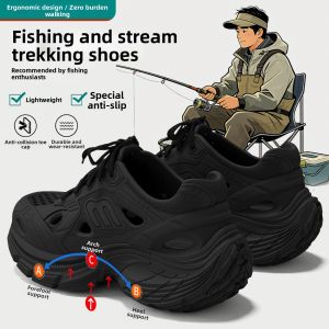 BAIMUQINGCHEN | Men Slip Resistant and Odor Proof Outdoor Beach Creek Shoe