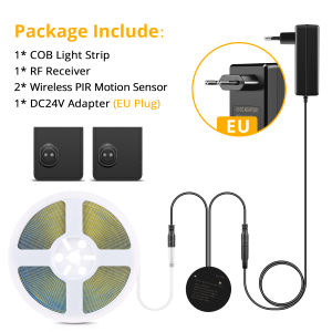 LED Stairs Night Light 5M 10M Portable PIR Motion Sensor Staircase 24V COB LED Strip For Stairway Pathway Corridor Step Lighting
