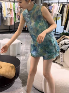 Elegant Summer New Style Womens Clothing Vintage Chinese Retro Button Design Short Pants High Quality Slimming Fashionable