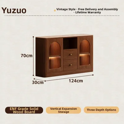 Slim Thin Antique Small Apartment Tall TV Cabinet 70cm
