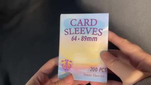 200 PCS Inner Card Sleeves Perfect Fit MTG/YGO Game Cards Sports CardsFootball Cards Inner Card Sleeves Is Smooth And Tough