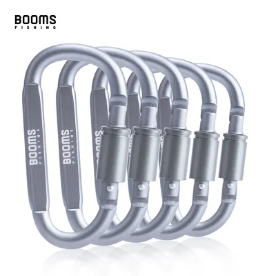 Booms Fishing 1/9Pcs Survival D-ring Carabiner Clip Screw Lock Travel Hook Aluminum Aalloy Buckle Karabiner Camp Climb Equipment