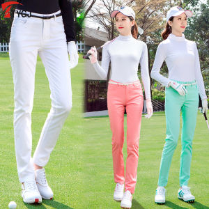 Autumn Golf Ladies Pants Lightweight Slim Fit Comfortable Sport Golf Ball Casual Pants Clothing Cotton mid Waist Long Trousers