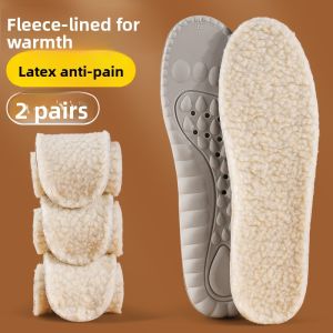 XIANZHAO | Mens Sheepskin Warm Insoles Thickened Fleece Anti-Cold Comfortable Ultra Soft Bottom Pain Relief Long Time Standing Not Tired Foot