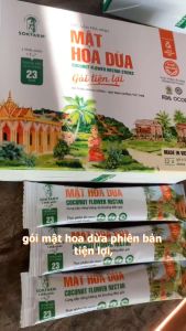 Hộp 12 gói mật hoa dừa Sokfarm 15g gói stick dùng ngay tiện lợi du lịch nạp năng lượng tức thì