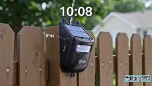 Wireless Motion Sensor Detector 52ft 120° Range IP65 Solar Driveway Alarm Ring Alarm System Extensible for Home Security
