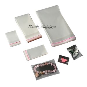 Plastik OPP Bening Seal Lem Isi 100 Lembar 8x8 9x9 10x10 11x11 12x12 13x13 14x14 10x15 15x15 6x18 7x15 7x22 8x12 8x15 8x18 Plastik Lem Bening Serbaguna Kue Roti Accesories Souvenir Cookies Undangan