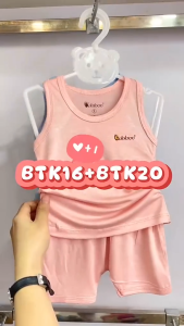 Đồ bộ cho bé trai BABIBOO vải viscose sợi gỗ cho mềm mại thấm hút (3-12kg) BBC141