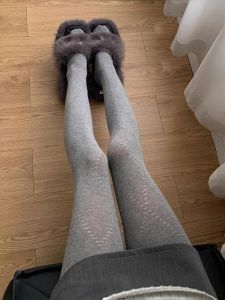 Miu Style Micro Translucent Diamond Patterned Tights Leggings Womens Fashion Slimming Effect Autumn Season New Arrival