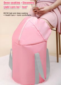 Foldable Foot Soaking Bucket Portable Heated Health Foot Bath Foot Spa Massage Leg Relaxing Foot Bucket Household Soak Bag Travel