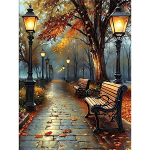 500/1000/1200/2000PCS Jigsaw Puzzle Street Tree Landscape Art For Adults Great Weekend Relaxation And Family Fun