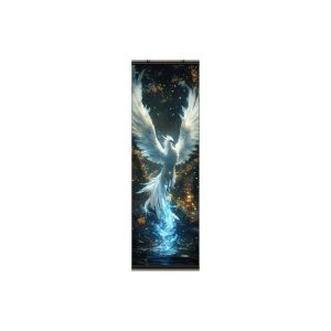 VIKAMA Trắng Phượng Hoàng Bầu Trời Đầy Sao Tường Thảm Vàng Xanh Firebird Thần Thoại Nghệ Thuật Trang Trí Mềm Mại Bền Đẹp Ấm Cúng Thẩm Mỹ Nhà Quà Tặng