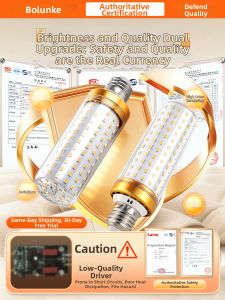 BOLUNKE | High-Power LED Bulb with Color-Changing Function