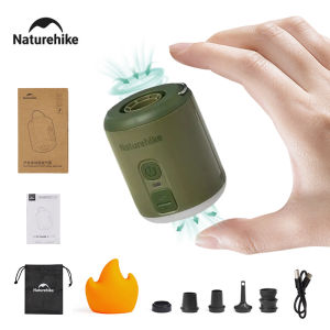 Naturehike ปั๊มลมอเนกประสงค์แบบพกพาขนาดเล็กชาร์จเร็วไฟเดินป่ากลางแจ้งหมอนรองคนท้องเป่าลมได้สำหรับตั้งแคมป์เดินทาง