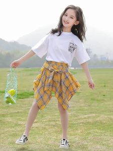 R14 Baju kaos dan rok Import anak perempuan