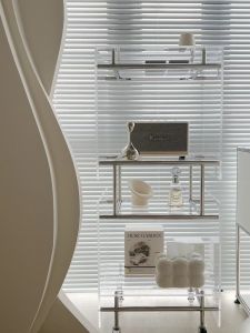 Transparent Acrylic Stainless Steel Movable Multi-Layer Storage Rack Cart Storage Household Wine Rack Dining Car Minimalist Modern