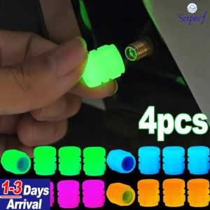 🔥Hot Sale🔥Luminous Tire Valve Caps Fluorescent Night Glowing Car Motorcycle Bicycle Bike Wheel Tyre Hub Cap Decor