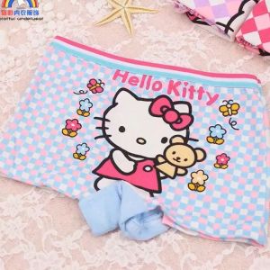 Set 4 Quần lót quần chip đùi Hello Kitty chất cotton cực mịn mát cho bé từ 10-28kg