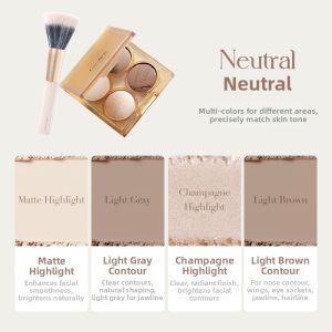 CARMELA | Matte Highlight and Contour Palette