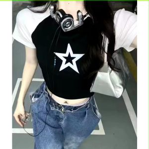 SH - COD Crop Top Wanita Terava Knit Rib Korean