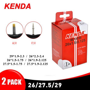 2PCS KENDA Bicycle Inner Tube 26 27.5 29 Inches 1.5/1.75 1.9/2.125 2.3/2.4 AV FV MTB Bike Tires Cycling Butyl Rubber Inner Tube