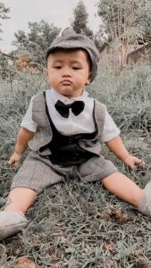 3 LAYERS KEN JANGKAR TUXEDO JUMPER SET (Mewah) baju celana topi dasi pakaian anak laki laki cowok lucu murah terlaris cod berkualitas doremi baby shop