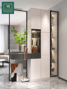 Weimei | Modern Luxury Glass Shoe Cabinet Partition