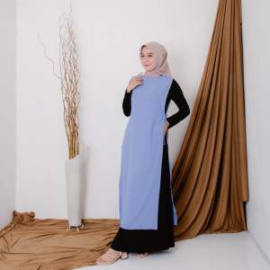 Outer long vest/plain vest/outer long plain vest