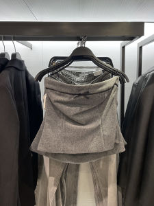 Áo Ba Lỗ Hở Vai Ngắn Phong Cách Mới Thu Đông Cho Nữ Áo Chui Đầu Bằng Vải Len Có Nơ Thắt Lưng Áo Chui Đầu Ôm Vừa Vặn