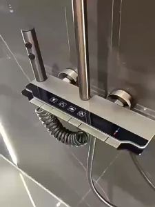XTEN 4 in 1 Shower Set with Hot and Cold Faucet Digital Display Screen Piano Key Buttons Bathroom