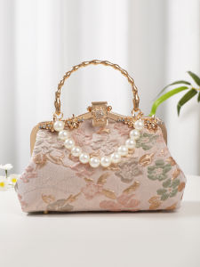 Túi Xách Phong Cách Cung Đình Trung Hoa Cổ Điển Túi Xách Nữ Túi Xách Nhỏ Túi Xách Vải Túi Xách Có Khóa Cài Túi Xách Mùa Hè 2024