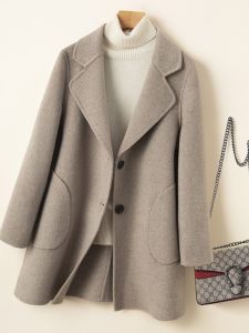 2023 New Arrival: Reversible Cashmere Coat & Women's Short Wool Outwear
