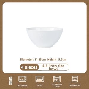 Songfa | Underglaze Blue White Embossed Design Dinnerware
