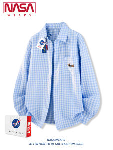 NASA WTAPS | Sun Protection Blue Plaid Retro Shirt