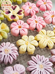 Chinese Style Butterfly Shaped Baozi Mold Baking Tools DIY Kitchen Accessories Food Grade Plastic Non-Stick Hand Washable