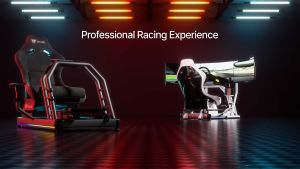 Thermaltake GR500 Racing Simulator Cockpit Compatible with Trustmaster Logitech Fanatec Racing Wheel