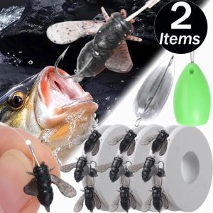 5 cái/bộ Câu Cá Ruồi Kit Mô Phỏng Luya Nhóm Bay mồi nhử Với Đúc Hỗ Trợ nhân tạo giả Côn Trùng Ruồi Cho Bass Cá Hồi Cá Chép Cá Hồi Cá Hồi