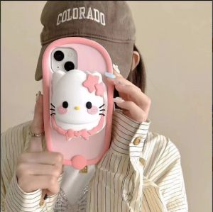 💗เทรนด์อินเทอร์เน็ตที่มีชื่อเสียง + มีในสต็อก + รองเท้าคอดการ์ตูน KT รองเท้าแตะรูปแมว IPhone15 14 13 12 11 Pro MAX รองเท้าแตะเคสโทรศัพท์ซิลิโคนทรงฮัลโหลคิตตี้เคสนิ่มรวมทุกอย่าง