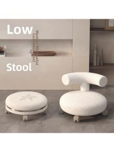 XIANGNANSONG | Ghế Lăn Có Đệm Lưng và Chân Xoay Yên Tĩnh