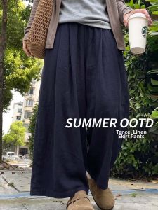 XINGJUSHE | Slim Fit Casual Womens Culottes Navy