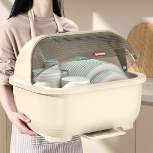 MAIYUQI | Giá Đựng Dĩa Chống Bụi Có Hộp Lưu Trữ